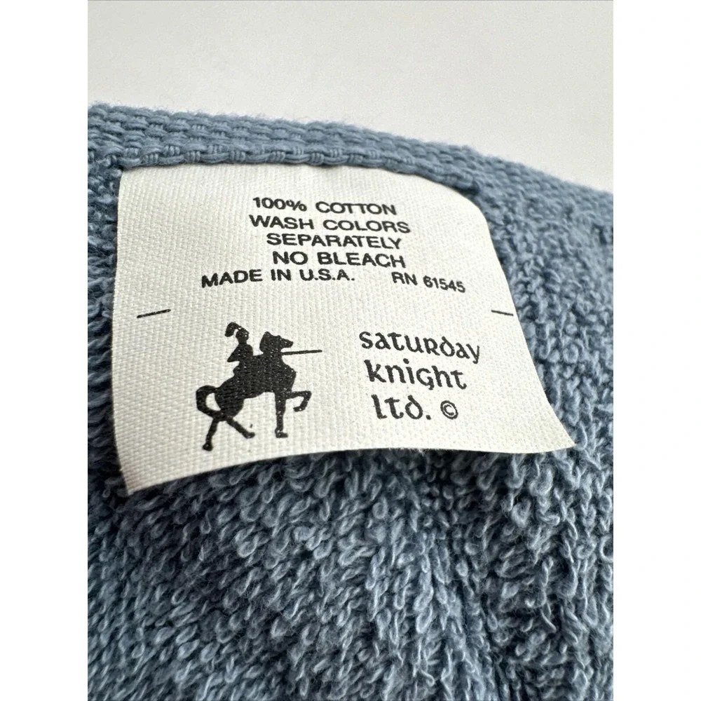 Saturday Knight Ltd Tulip Blue Hand Towels Made in US Grannycore Cottagecore